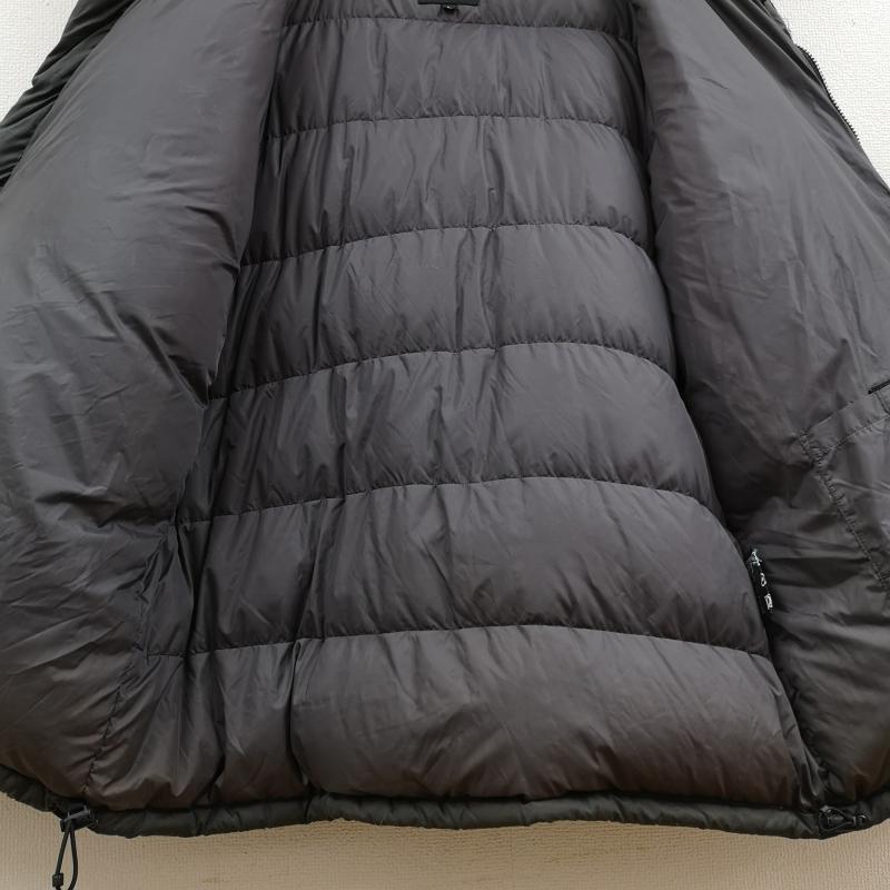 ホグロフス HAGLOFS ジャケット、上着 ダウンジャケット ワンポイント Hロゴ ワッペン ダウン ジャケット L 灰 / グレー / gray X チャコールグレー / チャコールグレー / メンズ USED 古着 中古 50169961