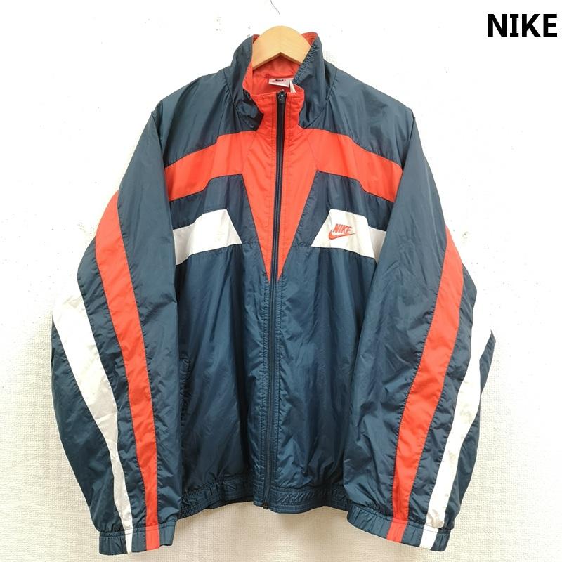 ナイキ NIKE ジャケット、上着 ジャンパー、ブルゾン 90s 銀タグ トリコロール クレイジーパターン 切り替え ナイロン ジャケット XL マルチカラー / マルチカラー / multicolor メンズ USED 古着 中古 50169963