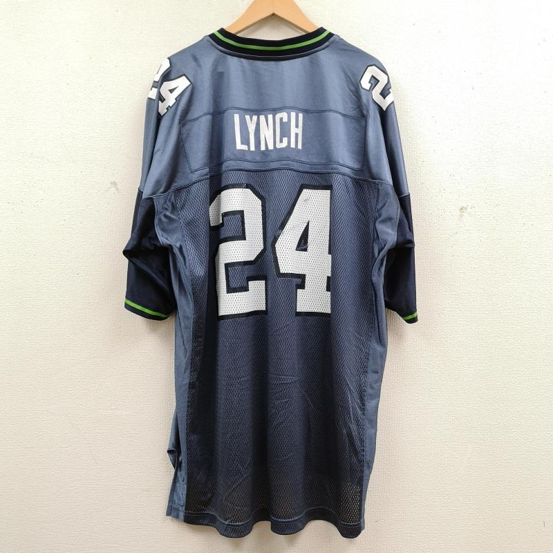 リーボック Reebok カットソー 半袖 NFL シアトル シーホークス Seattle Seahawks アメリカン フットボール ゲーム シャツ ユニフォーム XL 水色 / ライトブルー / X 紺 / ネイビー / navy メンズ USED 古着 中古 50169968
