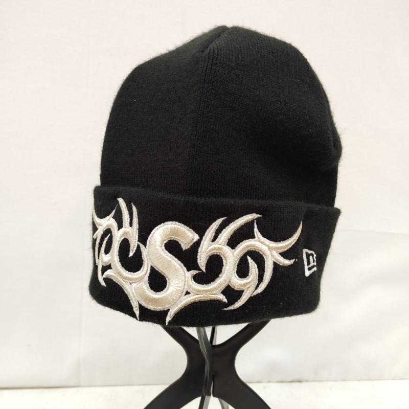 シュプリーム Supreme 帽子 ニット帽 New Era コラボ 25AW Tribal S Logo Beanie - 黒 / ブラック / black X 白 / ホワイト / white メンズ USED 古着 中古 50169976