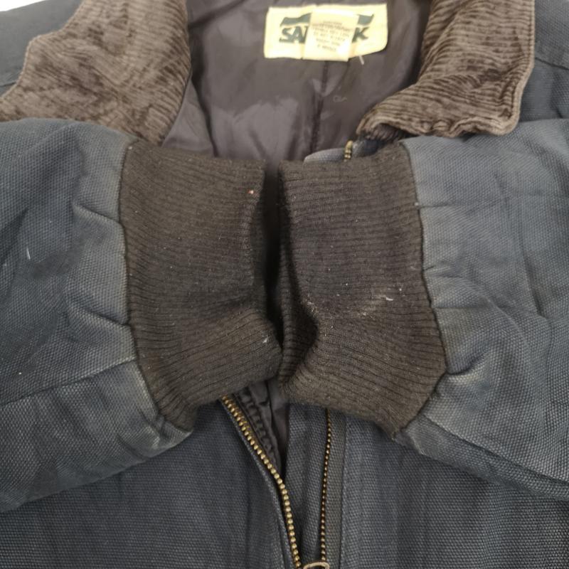 古着 USED ジャケット、上着 ジャンパー、ブルゾン SAFTBAK サフトバック 襟コーデュロイ ダック ワーク ジャケット M 紺 / ネイビー / navy メンズ USED 古着 中古 50169987