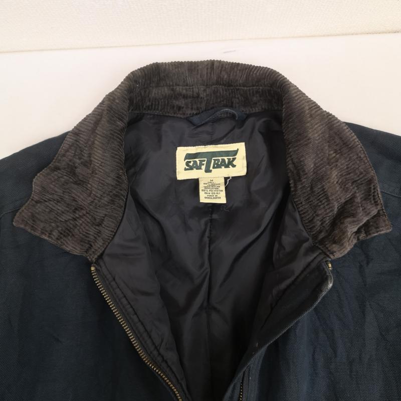 古着 USED ジャケット、上着 ジャンパー、ブルゾン SAFTBAK サフトバック 襟コーデュロイ ダック ワーク ジャケット M 紺 / ネイビー / navy メンズ USED 古着 中古 50169987