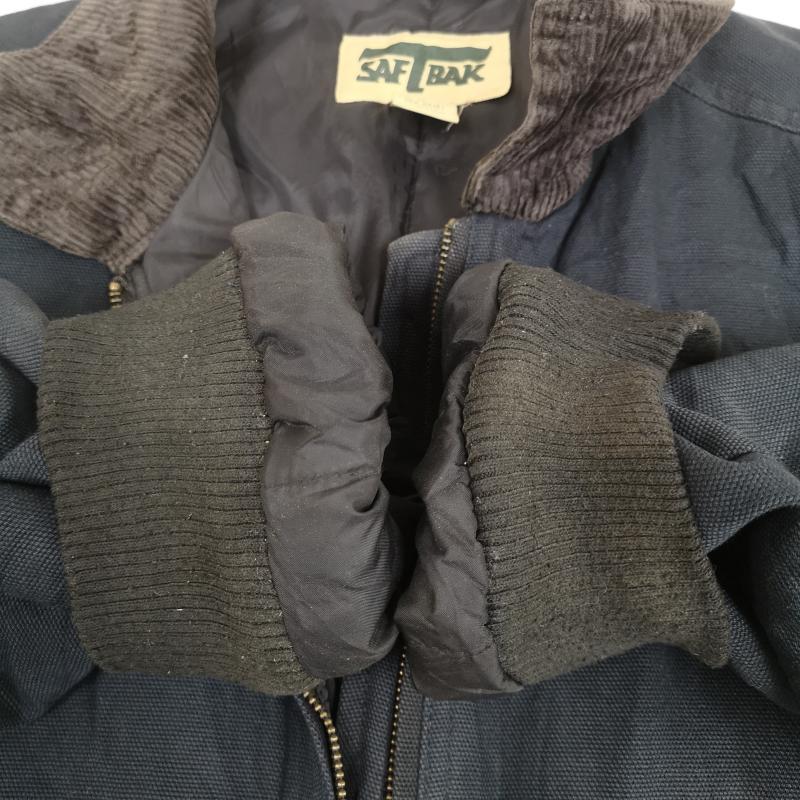 古着 USED ジャケット、上着 ジャンパー、ブルゾン SAFTBAK サフトバック 襟コーデュロイ ダック ワーク ジャケット M 紺 / ネイビー / navy メンズ USED 古着 中古 50169987