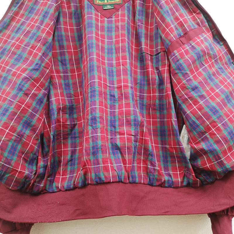 古着 USED ジャケット、上着 ジャンパー、ブルゾン Field&Stream フィールド＆ストリーム 裏地タータンチェック柄 スイング トップ XL えんじ / ワインレッド / dark red メンズ USED 古着 中古 50169988