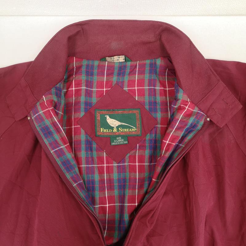 古着 USED ジャケット、上着 ジャンパー、ブルゾン Field&Stream フィールド＆ストリーム 裏地タータンチェック柄 スイング トップ XL えんじ / ワインレッド / dark red メンズ USED 古着 中古 50169988