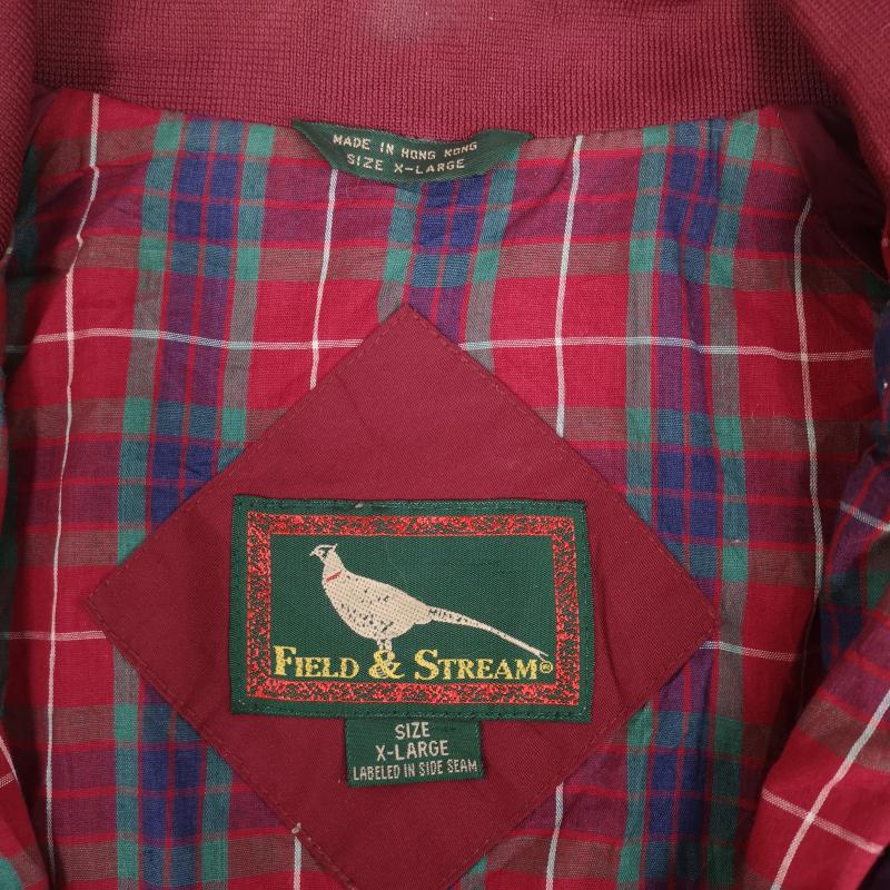 古着 USED ジャケット、上着 ジャンパー、ブルゾン Field&Stream フィールド＆ストリーム 裏地タータンチェック柄 スイング トップ XL えんじ / ワインレッド / dark red メンズ USED 古着 中古 50169988