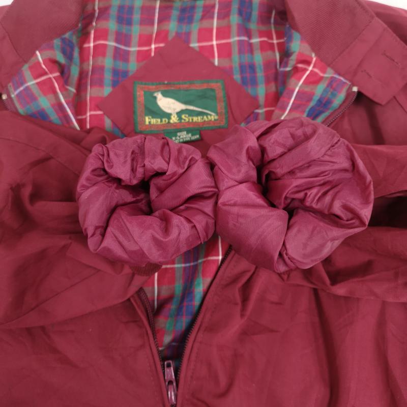 古着 USED ジャケット、上着 ジャンパー、ブルゾン Field&Stream フィールド＆ストリーム 裏地タータンチェック柄 スイング トップ XL えんじ / ワインレッド / dark red メンズ USED 古着 中古 50169988