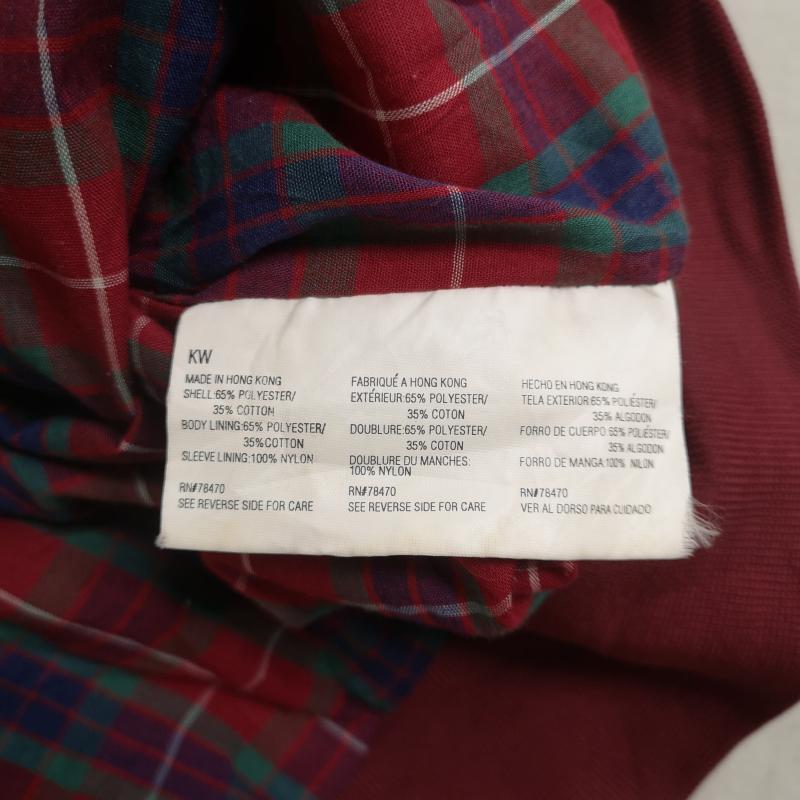 古着 USED ジャケット、上着 ジャンパー、ブルゾン Field&Stream フィールド＆ストリーム 裏地タータンチェック柄 スイング トップ XL えんじ / ワインレッド / dark red メンズ USED 古着 中古 50169988