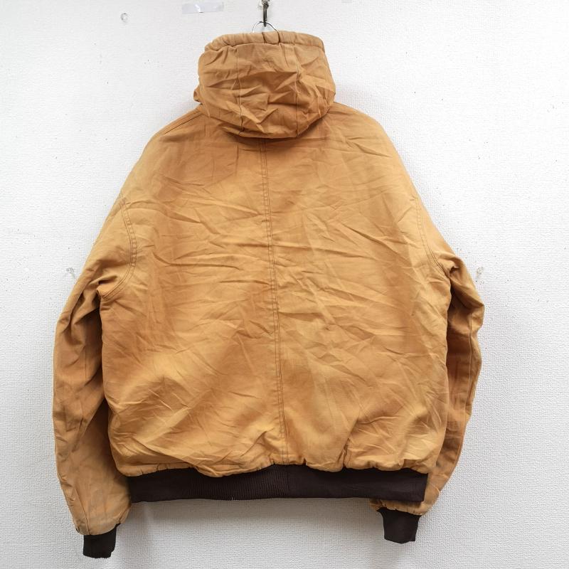 古着 USED ジャケット、上着 ジャンパー、ブルゾン Berne Apparel バーン アパレル ダック ワーク アクティブ ジャケット 黄 / イエロー / yellow X 茶 / ブラウン / brown メンズ USED 古着 中古 50169989