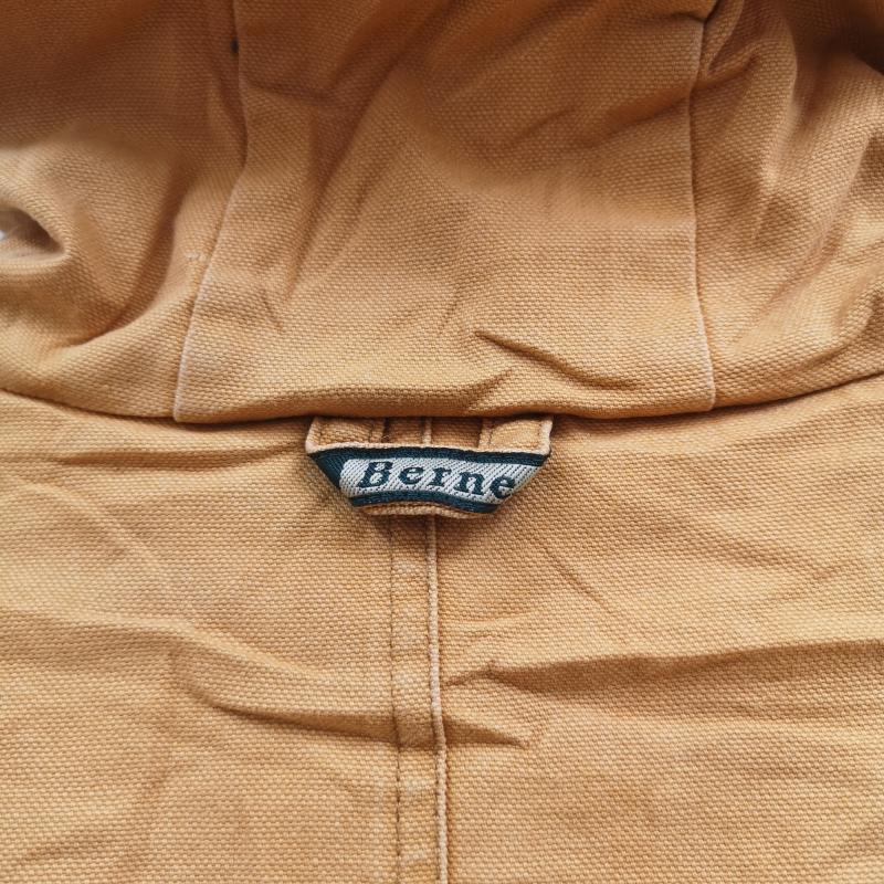 古着 USED ジャケット、上着 ジャンパー、ブルゾン Berne Apparel バーン アパレル ダック ワーク アクティブ ジャケット 黄 / イエロー / yellow X 茶 / ブラウン / brown メンズ USED 古着 中古 50169989