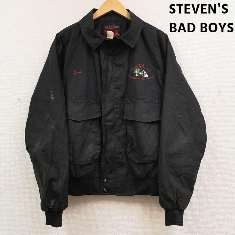 古着 USED ジャケット、上着 ジャンパー、ブルゾン STEVEN S BAD BOYS USA製 ミリタリー ワーク ジャケット スイング トップ L 黒 / ブラック / black メンズ USED 古着 中古 50169990