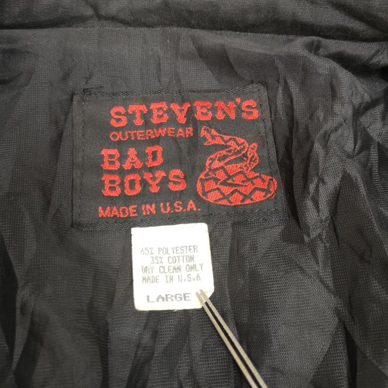 古着 USED ジャケット、上着 ジャンパー、ブルゾン STEVEN S BAD BOYS USA製 ミリタリー ワーク ジャケット スイング トップ L 黒 / ブラック / black メンズ USED 古着 中古 50169990