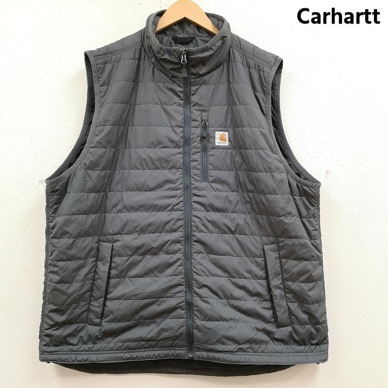 カーハート Carhartt ベスト ベスト 軽量 中綿 ナイロン Gilliam Vest ギリアム ベスト 102286 XXL 灰 / グレー / gray メンズ USED 古着 中古 50169993