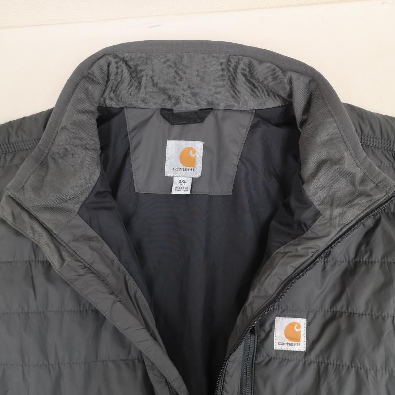 カーハート Carhartt ベスト ベスト 軽量 中綿 ナイロン Gilliam Vest ギリアム ベスト 102286 XXL 灰 / グレー / gray メンズ USED 古着 中古 50169993