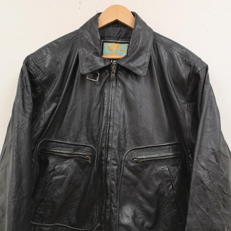古着 USED ジャケット、上着 レザージャケット Stratojac ストラトジャック A-2型 リアル レザー フライト ジャケット M 黒 / ブラック / black メンズ USED 古着 中古 50169998