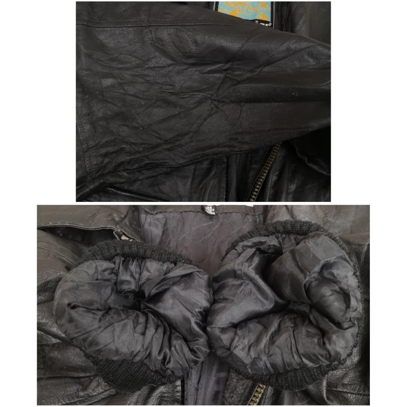 古着 USED ジャケット、上着 レザージャケット Stratojac ストラトジャック A-2型 リアル レザー フライト ジャケット M 黒 / ブラック / black メンズ USED 古着 中古 50169998