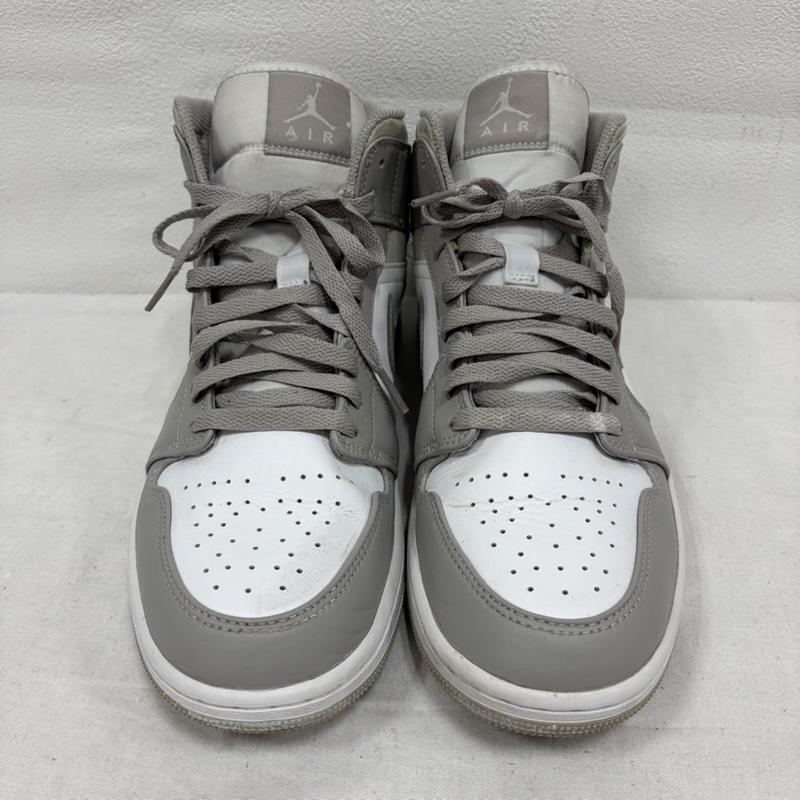 ナイキ NIKE スニーカー スニーカー AIR JORDAN 1 MID エアジョーダン カレッジグレー 554724-082 バスケット ロゴ スニーカー 27.5cm ロゴ、文字 白 / ホワイト / white X 灰 / グレー / gray メンズ USED 古着 中古 50169999