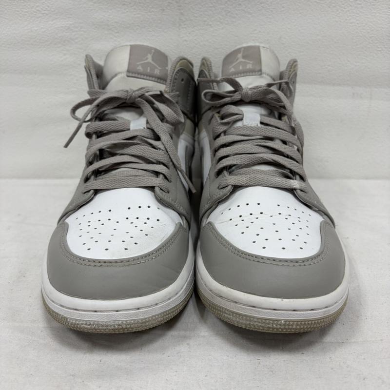 ナイキ NIKE スニーカー スニーカー AIR JORDAN 1 MID エアジョーダン カレッジグレー 554724-082 バスケット ロゴ スニーカー 27.5cm ロゴ、文字 白 / ホワイト / white X 灰 / グレー / gray メンズ USED 古着 中古 50169999