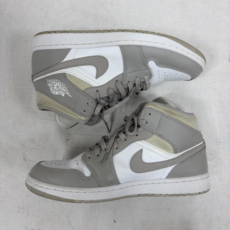 ナイキ NIKE スニーカー スニーカー AIR JORDAN 1 MID エアジョーダン カレッジグレー 554724-082 バスケット ロゴ スニーカー 27.5cm ロゴ、文字 白 / ホワイト / white X 灰 / グレー / gray メンズ USED 古着 中古 50169999