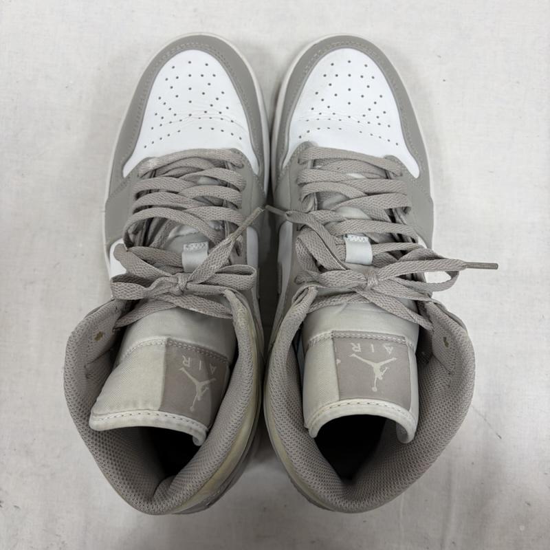 ナイキ NIKE スニーカー スニーカー AIR JORDAN 1 MID エアジョーダン カレッジグレー 554724-082 バスケット ロゴ スニーカー 27.5cm ロゴ、文字 白 / ホワイト / white X 灰 / グレー / gray メンズ USED 古着 中古 50169999