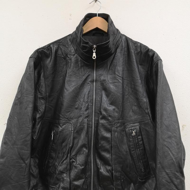 古着 USED ジャケット、上着 レザージャケット OUTBROOK アウトブルック 本革 レザー ジャケット M 黒 / ブラック / black メンズ USED 古着 中古 50170000