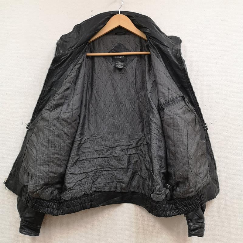 古着 USED ジャケット、上着 レザージャケット OUTBROOK アウトブルック 本革 レザー ジャケット M 黒 / ブラック / black メンズ USED 古着 中古 50170000