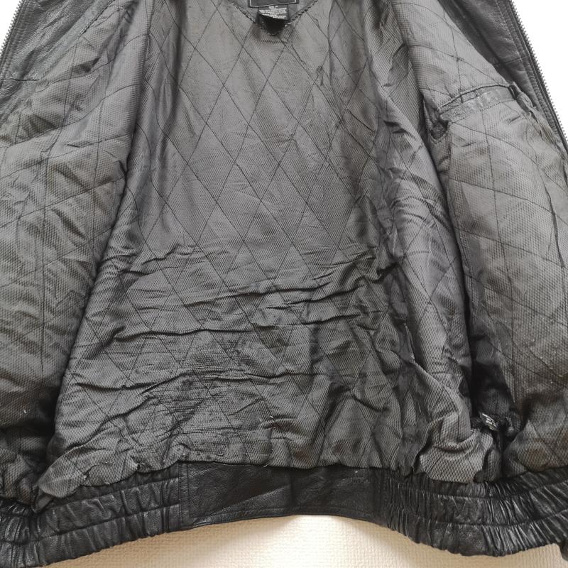 古着 USED ジャケット、上着 レザージャケット OUTBROOK アウトブルック 本革 レザー ジャケット M 黒 / ブラック / black メンズ USED 古着 中古 50170000