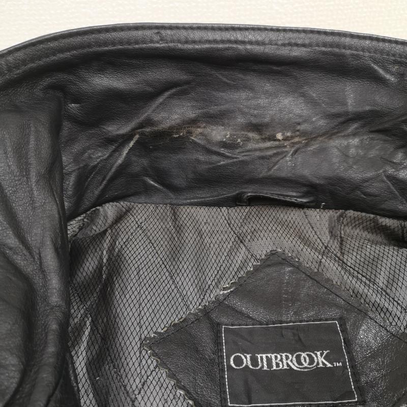 古着 USED ジャケット、上着 レザージャケット OUTBROOK アウトブルック 本革 レザー ジャケット M 黒 / ブラック / black メンズ USED 古着 中古 50170000