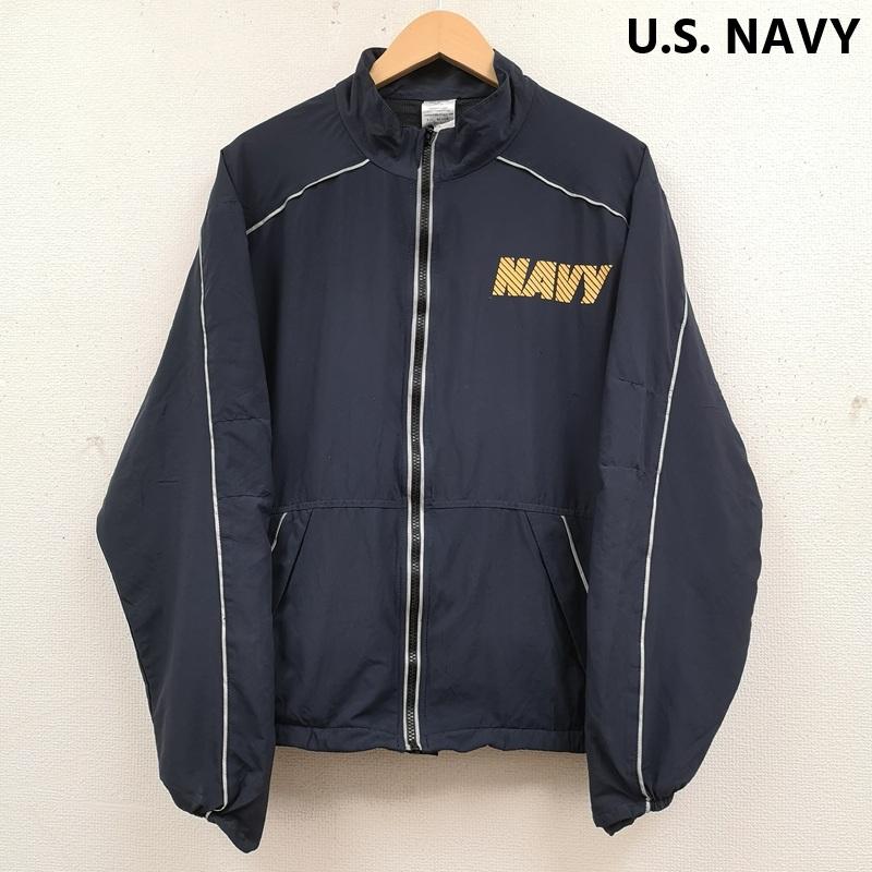 古着 USED ジャケット、上着 ジャンパー、ブルゾン U.S. NAVY USA製 アメリカ 海軍 フィジカル フィットネス ランニング ミリタリー ジャケット M 紺 / ネイビー / navy メンズ USED 古着 中古 50170001