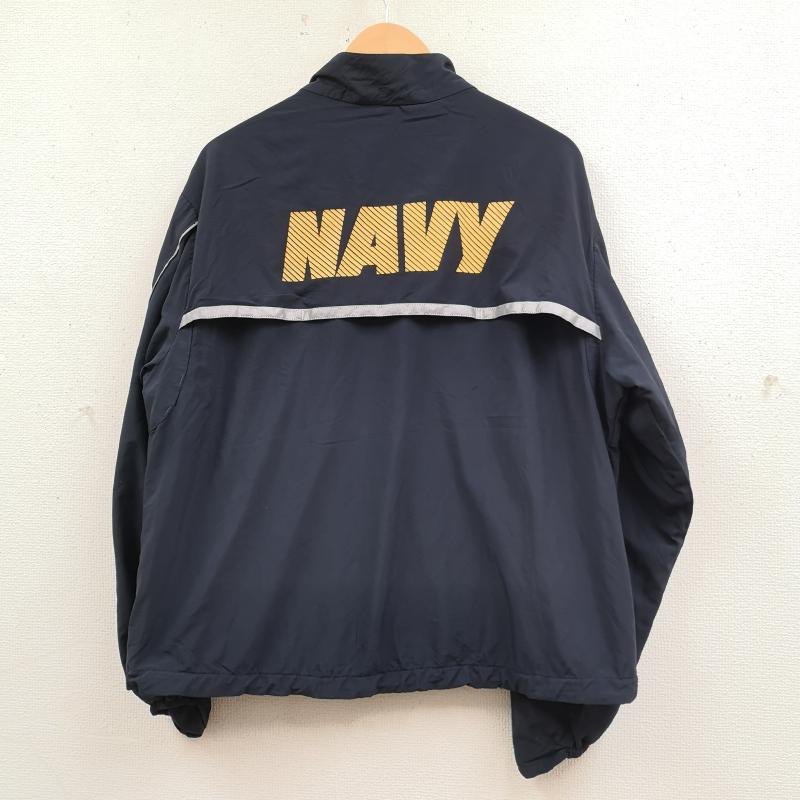 古着 USED ジャケット、上着 ジャンパー、ブルゾン U.S. NAVY USA製 アメリカ 海軍 フィジカル フィットネス ランニング ミリタリー ジャケット M 紺 / ネイビー / navy メンズ USED 古着 中古 50170001