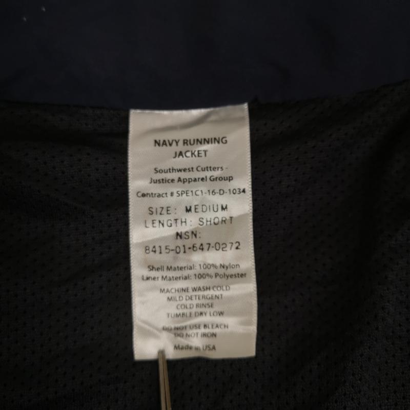 古着 USED ジャケット、上着 ジャンパー、ブルゾン U.S. NAVY USA製 アメリカ 海軍 フィジカル フィットネス ランニング ミリタリー ジャケット M 紺 / ネイビー / navy メンズ USED 古着 中古 50170001