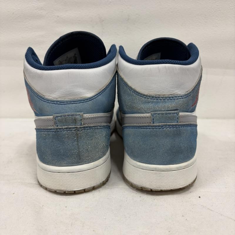 ナイキ NIKE スニーカー スニーカー Air Jordan1 Mid Hyper Royal エアジョーダン ハイパーロイヤル ロゴ スニーカー DN3706-401 27.5cm ロゴ、文字 白 / ホワイト / white X 水色 / ライトブルー / メンズ USED 古着 中古 50170002