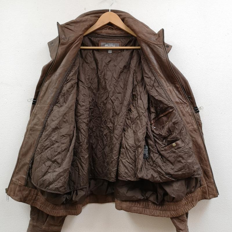 古着 USED ジャケット、上着 レザージャケット WILSONS LEATHER ウィルソンズ レザー 本革 リアルレザー ボンバー ジャケット XL 茶 / ブラウン / brown メンズ USED 古着 中古 50170012