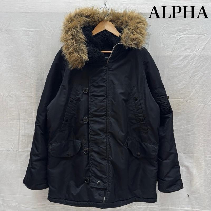 アルファ ALPHA ジャケット、上着 ジャンパー、ブルゾン N-3B ミリタリー フライト ボンバー ジャケット 20024-01 M 黒 / ブラック / black メンズ USED 古着 中古 50170013