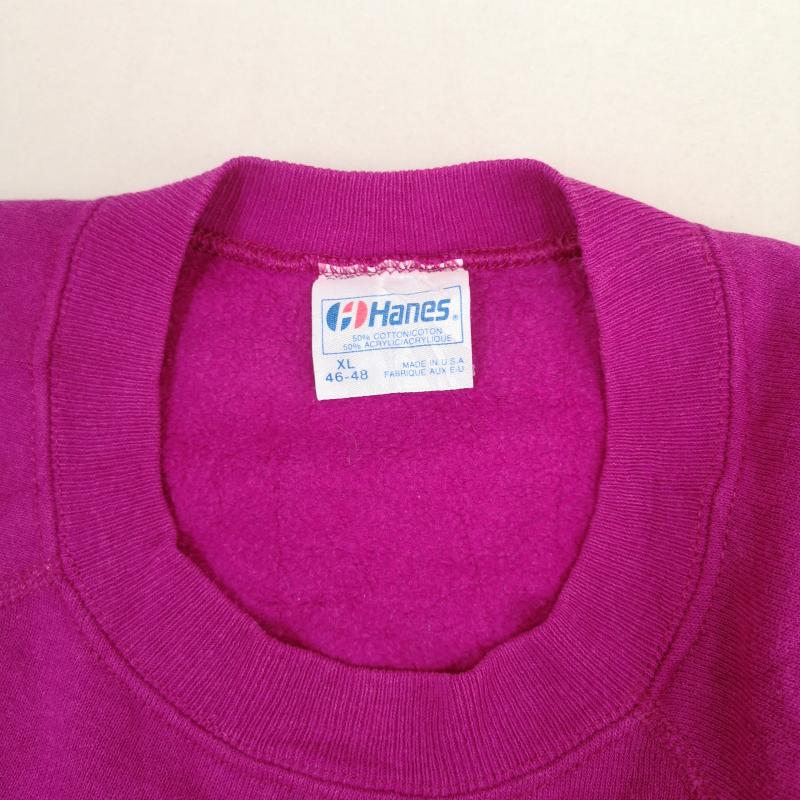 古着 USED トレーナー 長袖 Hanes USA製 VENICE BEACH ベニス ビーチ クルーネック スウェット トレーナー XL 紫 / パープル / purple X 桃 / ピンク / pink メンズ USED 古着 中古 50170020