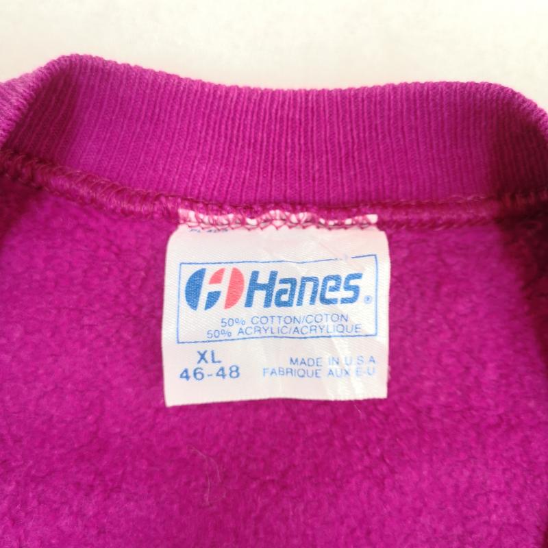 古着 USED トレーナー 長袖 Hanes USA製 VENICE BEACH ベニス ビーチ クルーネック スウェット トレーナー XL 紫 / パープル / purple X 桃 / ピンク / pink メンズ USED 古着 中古 50170020