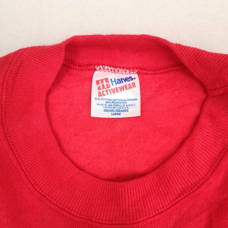 古着 USED トレーナー 長袖 Hanes USA製 NBA Philadelphia 76ers シクサーズ クルーネック スウェット トレーナー L 赤 / レッド / red メンズ USED 古着 中古 50170021