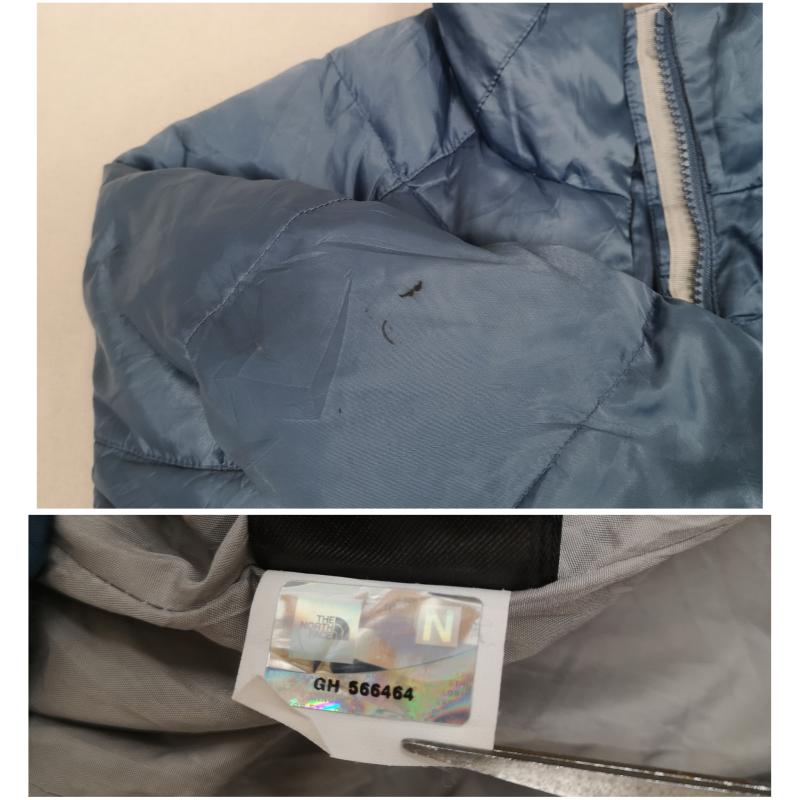 ザノースフェイス THE NORTH FACE ジャケット、上着 ダウンジャケット ダイヤモンド キルティング 550 フィルパワー グース ダウン ジャケット M 水色 / ライトブルー / レディース USED 古着 中古 50170024