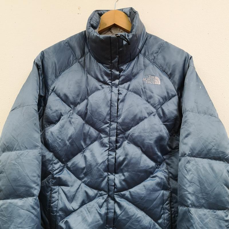 ザノースフェイス THE NORTH FACE ジャケット、上着 ダウンジャケット ダイヤモンド キルティング 550 フィルパワー グース ダウン ジャケット M 水色 / ライトブルー / レディース USED 古着 中古 50170024
