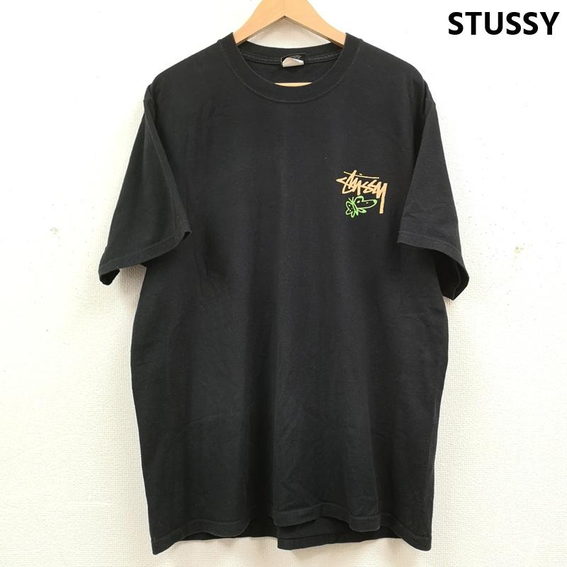 ステューシー STUSSY Tシャツ 半袖 20SS メキシコ製 Super Bloom S/S TEE 半袖 Tシャツ L 黒 / ブラック / black メンズ USED 古着 中古 50170027