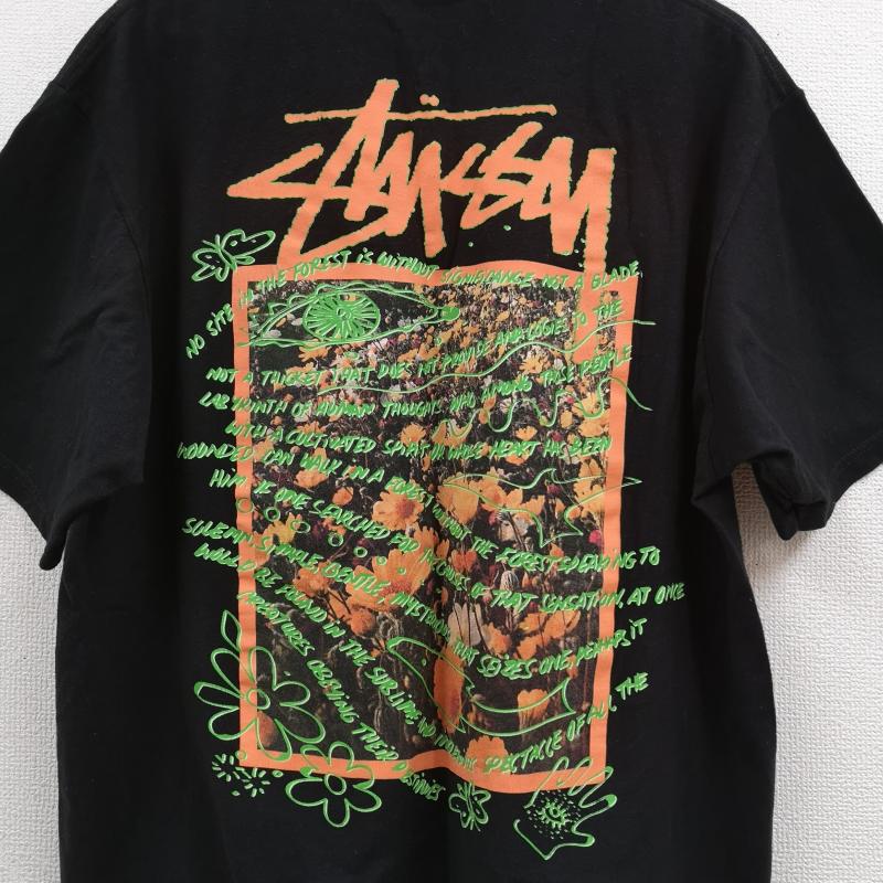 ステューシー STUSSY Tシャツ 半袖 20SS メキシコ製 Super Bloom S/S TEE 半袖 Tシャツ L 黒 / ブラック / black メンズ USED 古着 中古 50170027