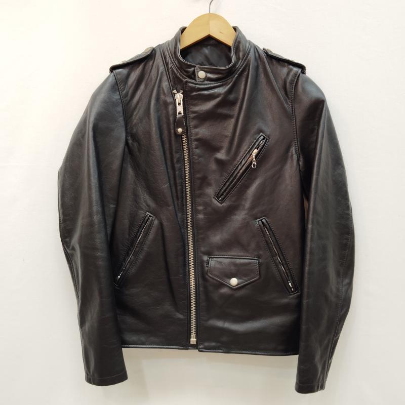 ショット schott ジャケット、上着 ライダース ワンスター スタンドカラー ライダース ジャケット 34 黒 / ブラック / black メンズ USED 古着 中古 50170032