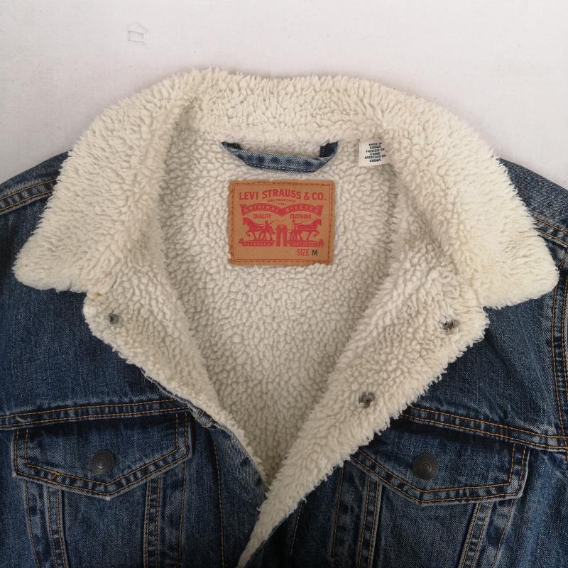 リーバイストラウスアンドコー Levi Strauss & co. ジャケット、上着 ジャンパー、ブルゾン TYPE III 3rd タイプ シェルパ ボア デニム トラッカー ジャケット M インディゴ / インディゴ / Indigo メンズ USED 古着 中古 50170033