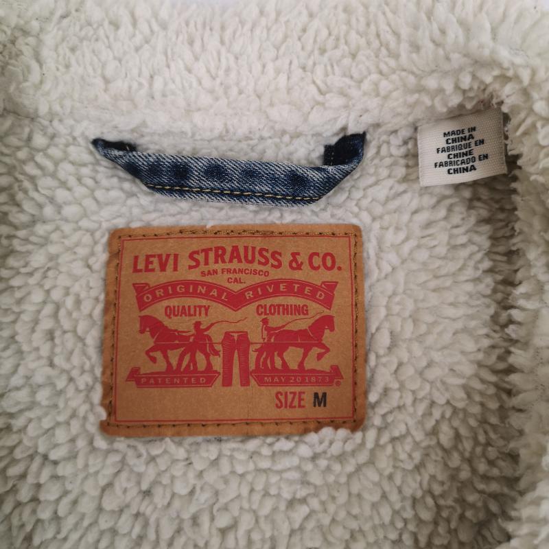 リーバイストラウスアンドコー Levi Strauss & co. ジャケット、上着 ジャンパー、ブルゾン TYPE III 3rd タイプ シェルパ ボア デニム トラッカー ジャケット M インディゴ / インディゴ / Indigo メンズ USED 古着 中古 50170033