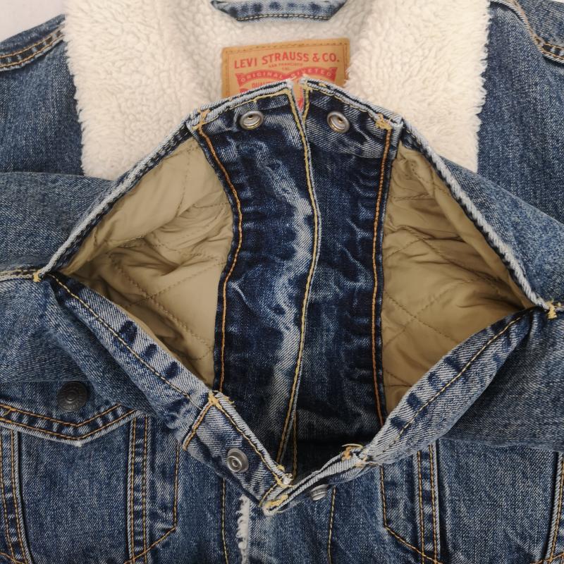 リーバイストラウスアンドコー Levi Strauss & co. ジャケット、上着 ジャンパー、ブルゾン TYPE III 3rd タイプ シェルパ ボア デニム トラッカー ジャケット M インディゴ / インディゴ / Indigo メンズ USED 古着 中古 50170033