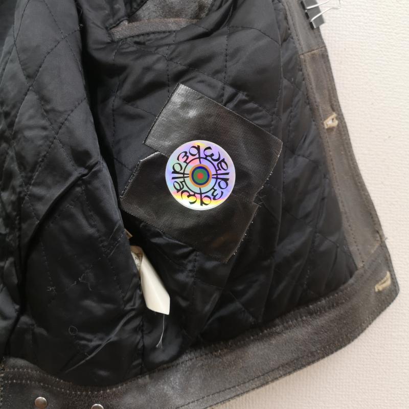 古着 USED ジャケット、上着 レザージャケット A DEQUAT アディクウィト カウハイド 牛革レザー トラッカー ジャケット M 黒 / ブラック / black X 茶 / ブラウン / brown メンズ USED 古着 中古 50170034