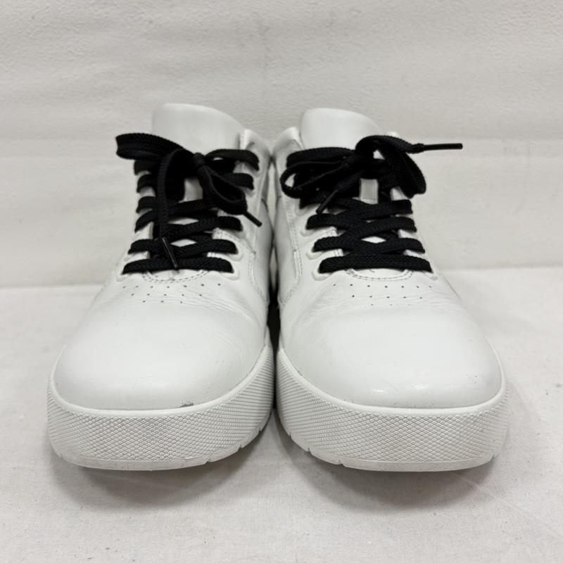 ティンバーランド Timberland スニーカー スニーカー BRIDGTON CHUKKA ブリッジトン レザー チャッカ ミドルカット スニーカー ロゴ 27.5cm ロゴ、文字 白 / ホワイト / white メンズ USED 古着 中古 50170035