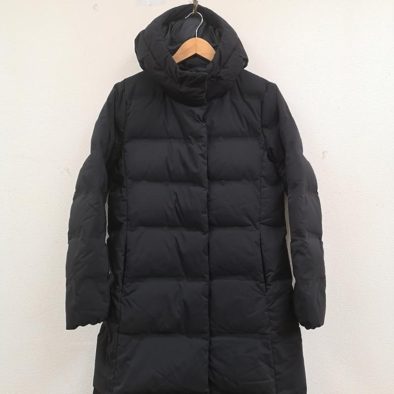 ユニクロ UNIQLO コート ダウンコート 耐久 撥水 加工 シームレス ダウン ロング コート 420253 M 紺 / ネイビー / navy レディース USED 古着 中古 50170036