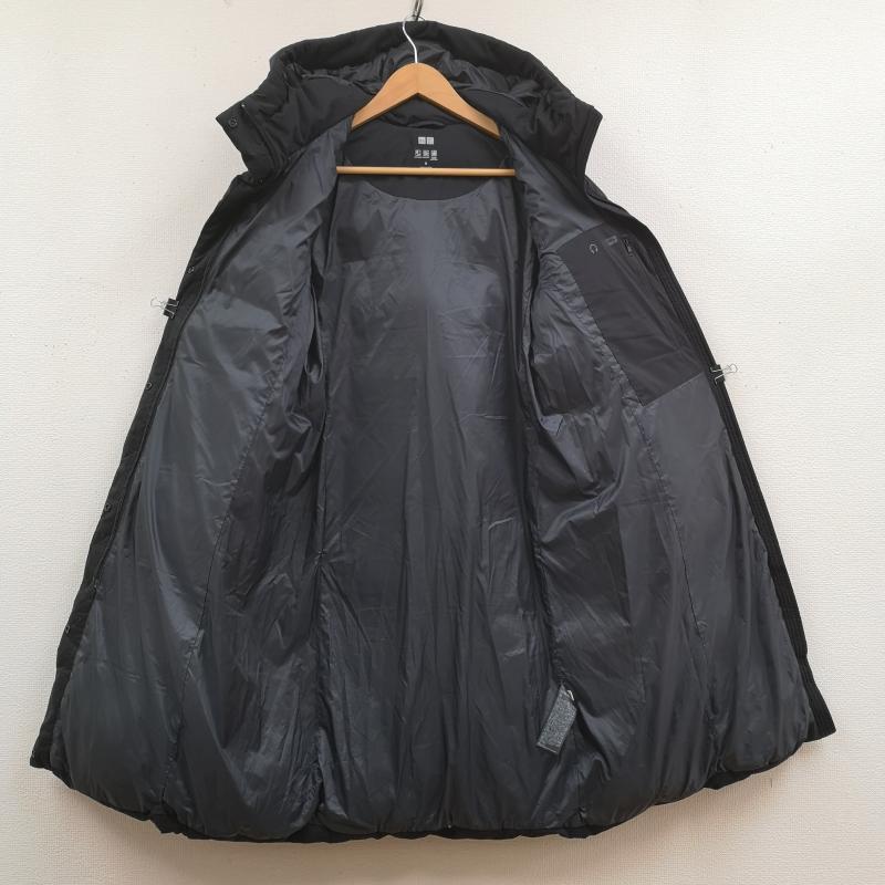 ユニクロ UNIQLO コート ダウンコート 耐久 撥水 加工 シームレス ダウン ロング コート 420253 M 紺 / ネイビー / navy レディース USED 古着 中古 50170036