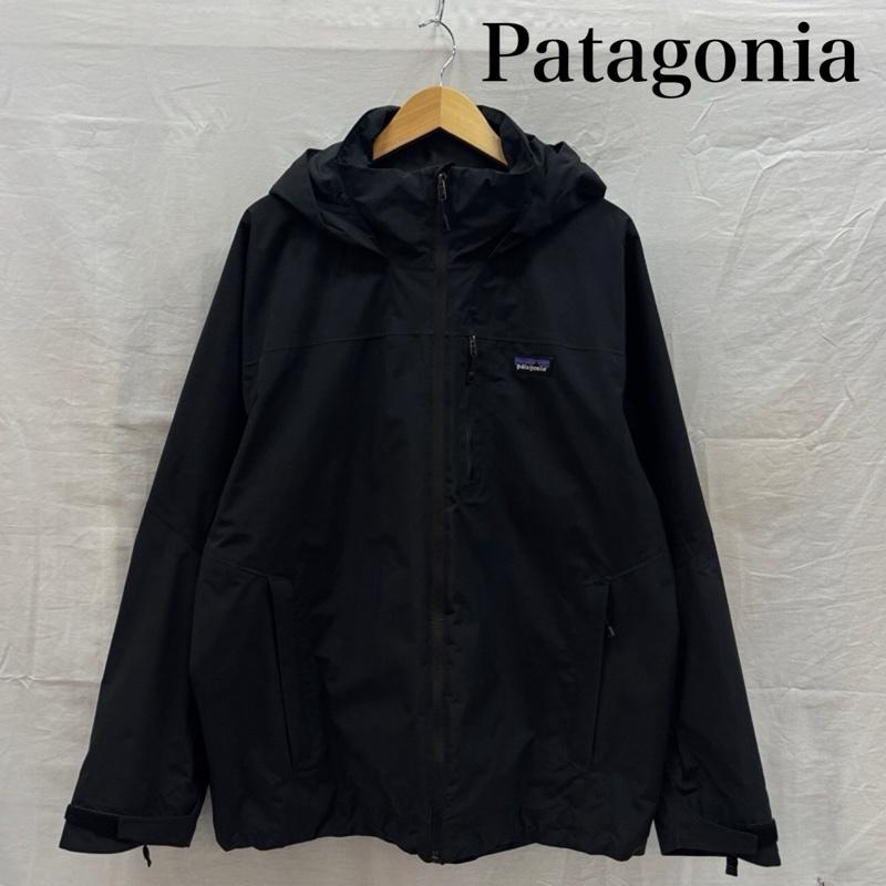 パタゴニア patagonia ジャケット、上着 ジャンパー、ブルゾン 28090FA17 ウインドスイープ ナイロン フード ジャケット M 黒 / ブラック / black メンズ USED 古着 中古 50170040